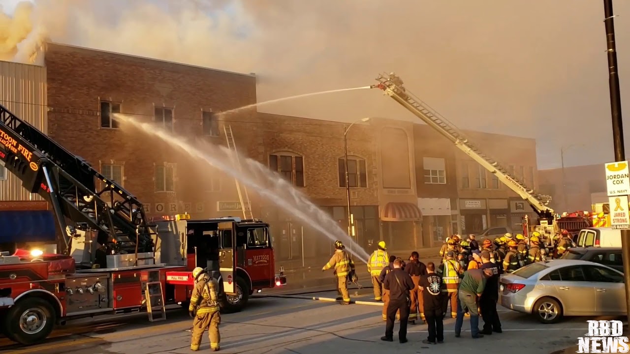 Mattoon, IL / Structure Fire / Shore's Jewelry YouTube