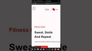 new react project on fitness #shortsfeed #coding #shortsfeed #projects