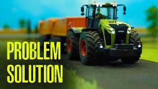 Testing R/C 4x4 tractor at max capacity. Will it have enough HP? Construction site. Episode 5.