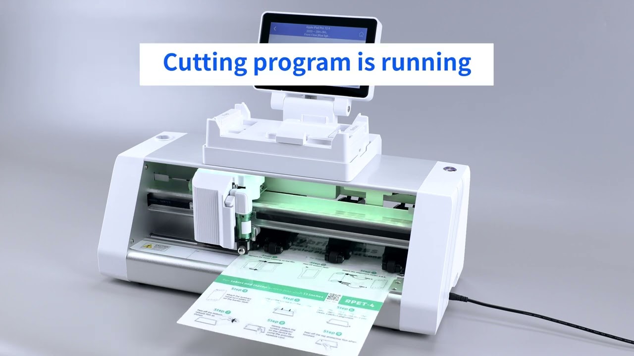 How to Use the H Series Machine to Cut 7H Hybrid Glass RPET 4 for Tablets