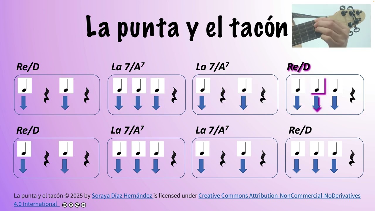 La punta y el tacón (Rasgueo sencillo)