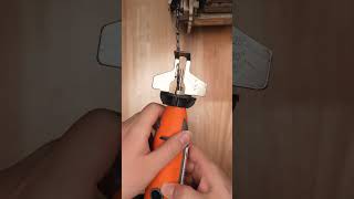 How to setup and use handheld electric chain sharpener?#chainsaw #woodworking #lumberjack #tips