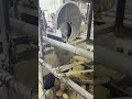 The process of cutting bamboo. Good machinery improves work efficiency