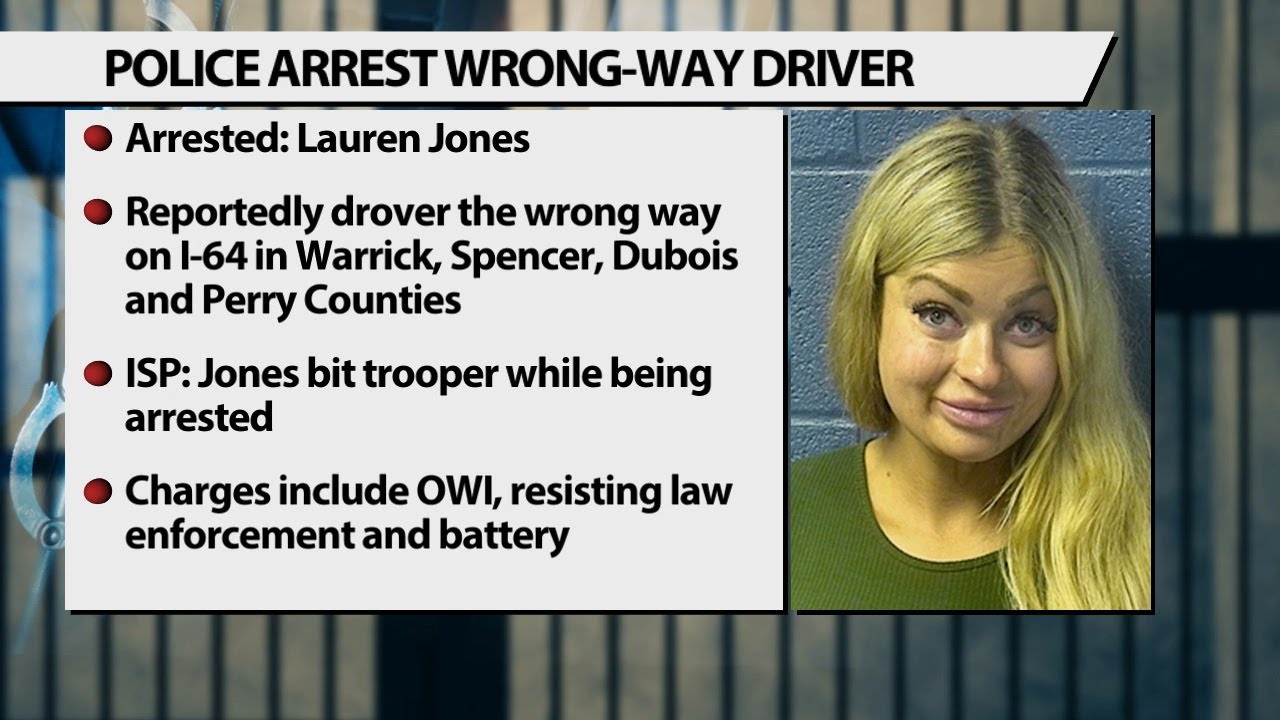 Southern Indiana woman accused of driving wrong way on I-64, biting ...
