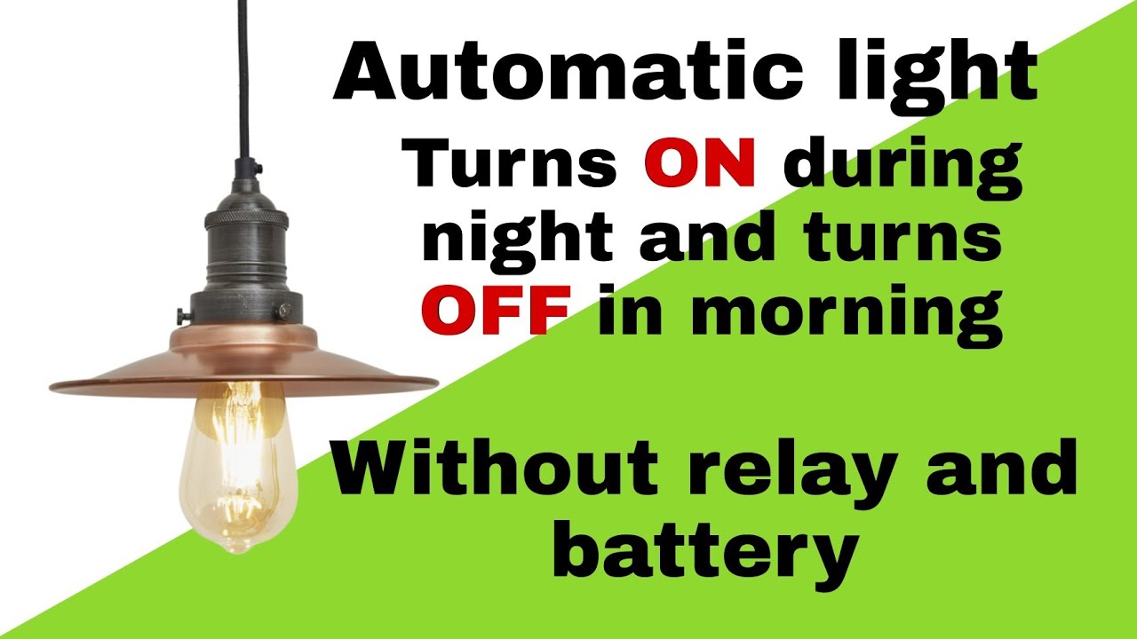 LDR simple circuit DIY darkness sensor with 230 volt