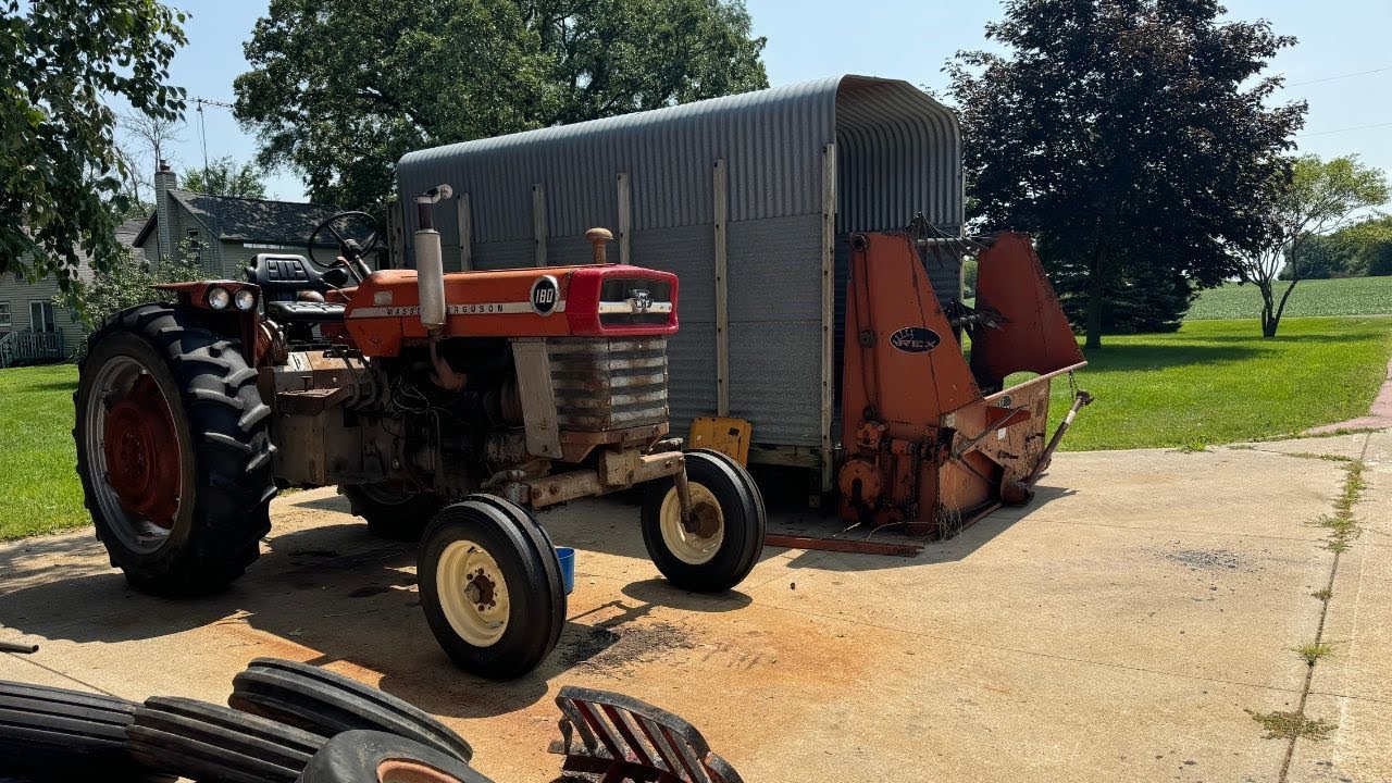 Massey Ferguson 180 Diesel Tractor Injection Pump Timing and Flywheel Timing Plug Location