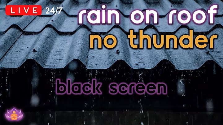 🔴 [LIVE 24/7] Rain on Tin Roof | Rain Ambience No Thunder | Rain Sounds for Sleeping [Black Screen]