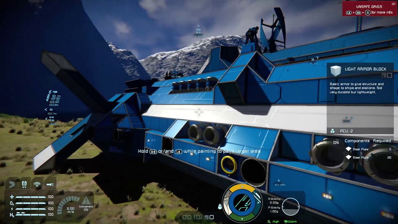 Space Engineers Xbox: Tutorial 56 - Spectator Cam Painting!