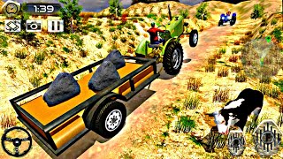 Tractor Driving Farming Simulator game Gameplay walkthrough Android tractor trolley offroad drive screenshot 4