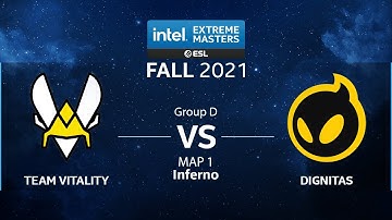 CS:GO - Team Vitality vs. Dignitas [Inferno] Map 1 - IEM Fall 2021 - Group D - EU