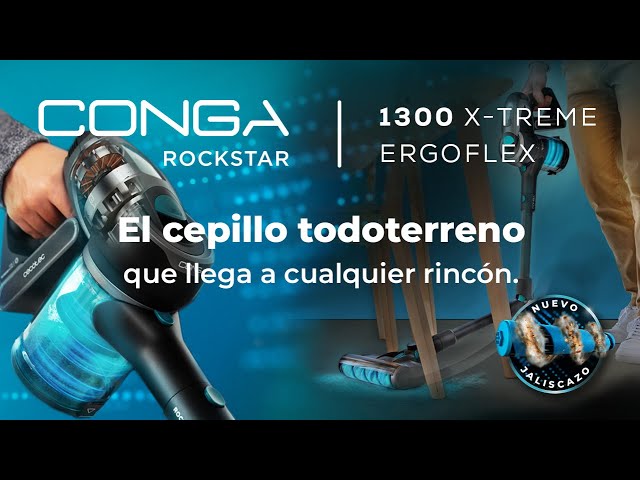 Cecotec Conga Rockstar 1300 X-Treme Aspirador Escoba sin Cable 430W - Motor  Digital - 3 en 1 - 24 KPA - Autonomia 65 Minutos - 05678 - Nucleo Digital