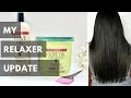 MY QUICK RELAXER UPDATE  | RELAXED HAIR