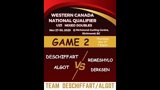 U21 mix dbl west national qualifier Game 2 Deschiffart/Algot vs Remeshylo/Derksen