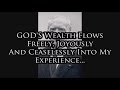 Dr. Joseph Murphy Wealth Affirmation; God&#39;s Wealth Flows Freely (10min Loop)
