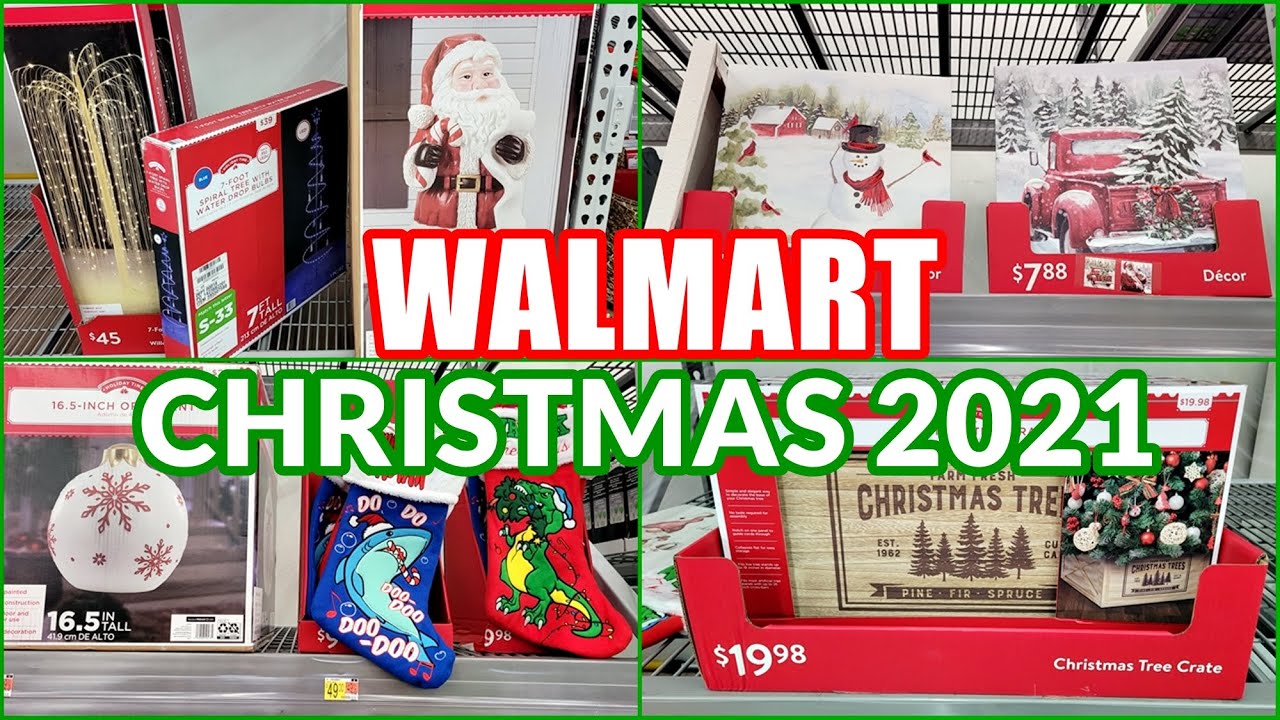 WALMART CHRISTMAS DECOR 2021 SHOP WITH ME! NEW FINDS! YouTube