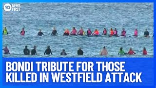 Surfers Hold Emotional Tribute For Victims Of Bondi Junction Stabbing | 10 News First