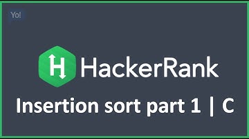 Insertion sort part 1 | HackerRank Solution in C Programming