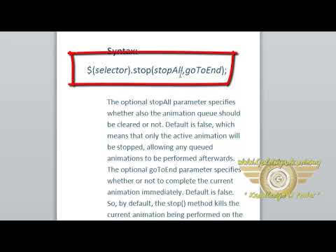 Jquery Stop part-11