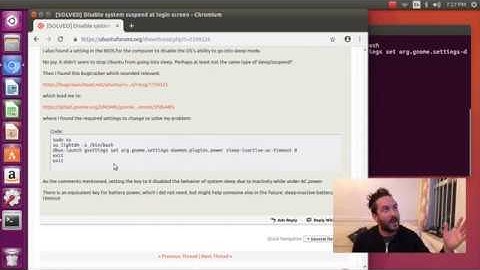 Disabling suspend at the login screen on Ubuntu 16.04