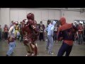 Spider-Man & Iron Man Dancing Gangnam Style