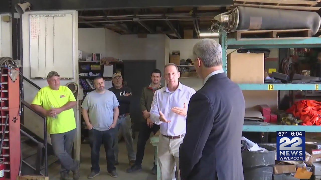 Gov. Baker visits Ludlow to support State Rep. candidate Harrington