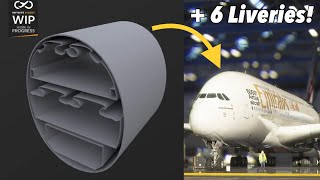 First Infinite Flight A380 Rework Photos + 6 New Liveries &amp; Challenger 350 Cockpit Almost Done!