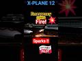 Emergency no gear night landing training session on Boeing 737 Perfect Smooth touchdown #shorts