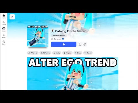 Catalog Emote Tester Roblox Gameplay (iOS Android)