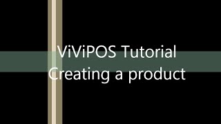 Tutorial Creating a new product