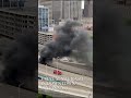 Fatal semi crash, fire shuts down roads in downtown Cincinnati