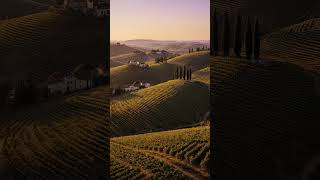 sunset over tuscany