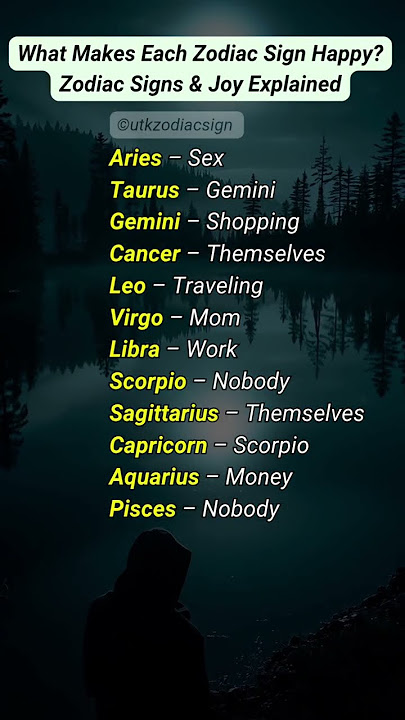 What Makes Each Zodiac Sign Happy? Funny & Relatable Zodiac Truths #shorts #zodiac #tarot #trending