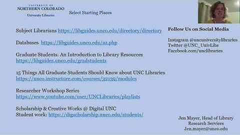 Welcome to UNC Graduate Students from the University Libraries