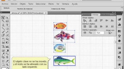 Alinear y distribuir objetos