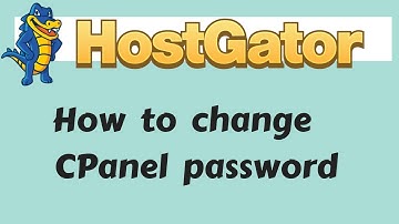 How to Change your HostGator CPanel Password - 2018