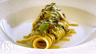 Zucchini Spaghetti in a 3 Michelin star Restaurant in Nerano (Naples) with the Mellino Family
