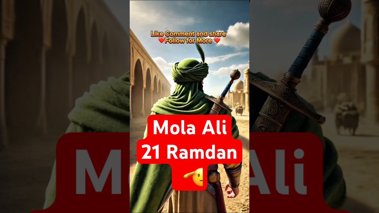“Martyrdom of Imam Ali | 21st Ramadan Tragic Night | Ai Historical video #history #imamali #shorts