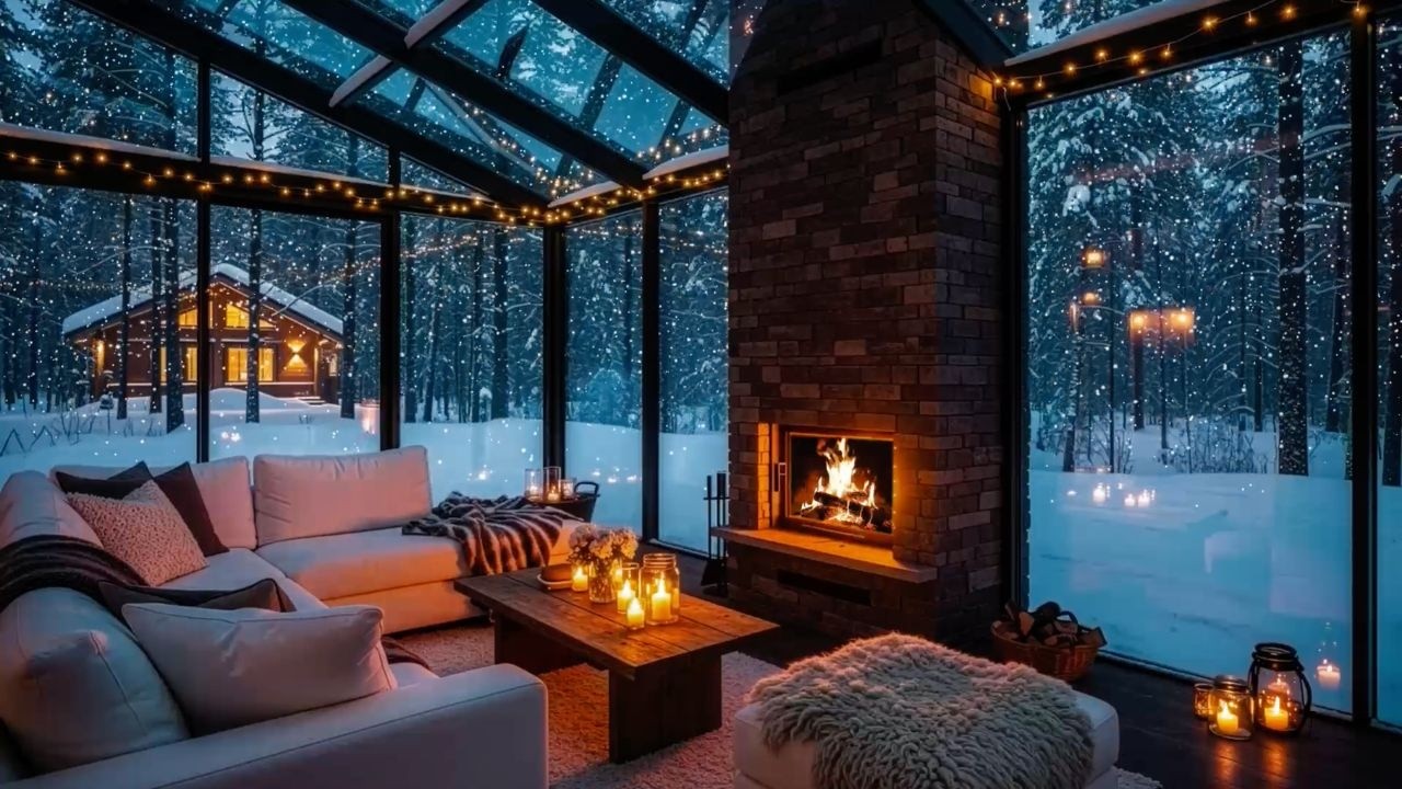 ☕Warm Relaxing Jazz Music with Cozy Coffee Shop for Working, Studying, Sleeping #195M