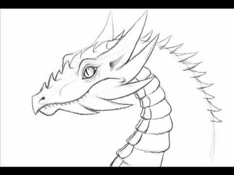 How to draw a dragon - 10 minute fast doodle 1 - YouTube