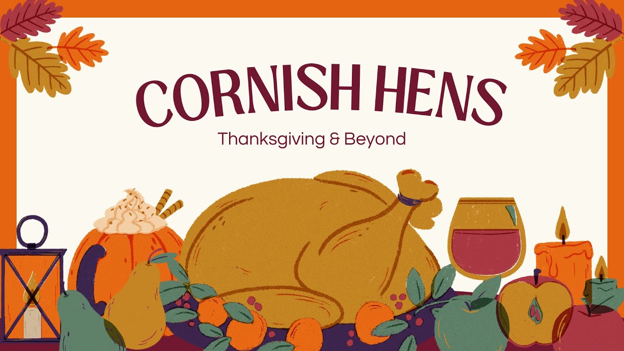 Thanksgiving Cornish Hens in the Instant Pot or Oven