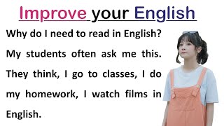 WHY YOU MUST READ ? | Improve Your English | Learn English Through Story Level 1 | Graded Reader
