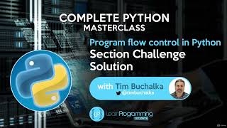 51  Section Challenge Solution | Python for life