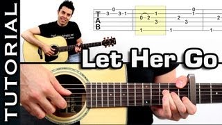Como tocar Let Her Go - Passenger Tutorial completo guitarra español