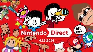 Nintendo Direct 6/18/24 (MARIO AND LUIGI, ECHOES OF WISDOM, SUPER MARIO PARTY JAMBOREE!!!!!)