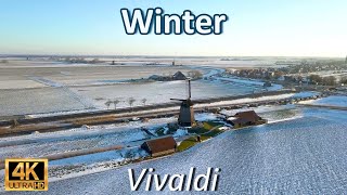 Elegant Frozen Winter: Vivaldi's Allegro | The Four Seasons | 4k Relaxation Fever