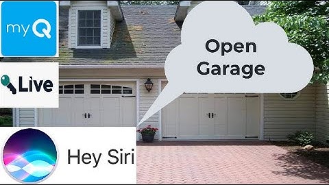 How To Use Siri Voice Activation With MyQ & LiveKey App To Open Your Garage "Hey Siri Open Garage"
