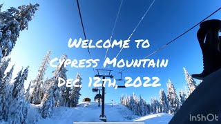 Skiing at Cypress Mountain on Dec. 12th, 2022 Fork and Lower Fork Run 4K Video