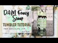 DAM Fancy Ice Cream Scoop tumbler tutorial- Mint chocolate chip edition