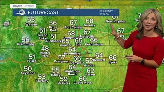 Warmer and drier weather settles in across Colorado for the next few days