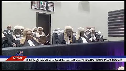 CHIEF JUDGE SPECIAL COURT SESSION